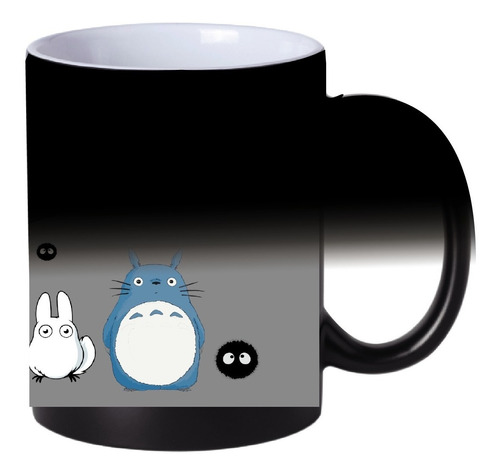 Taza Magica Totoro + Vinilo Sticker Gratis