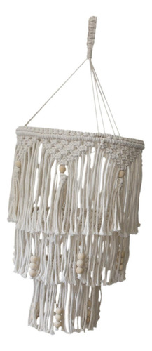 Pantalla De Lámpara Bohemia De Macramé Nórdico,