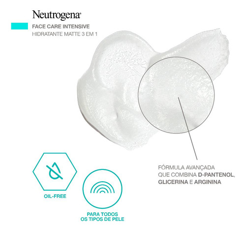 Hidratante Facial Neutrogena Face Care Matte 3 Em 1 100g Mista Dia/noite