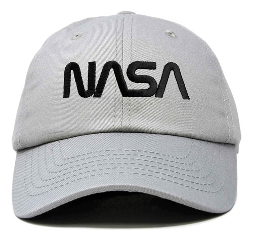 Dalix Nasa Black Worm Hat Gorra De Béisbol Suave Bordada En 