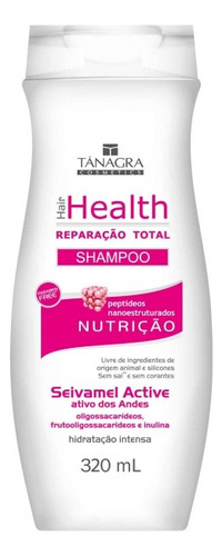Shampoo Reparação Total Nutrição Hair Health Tânagra 320ml