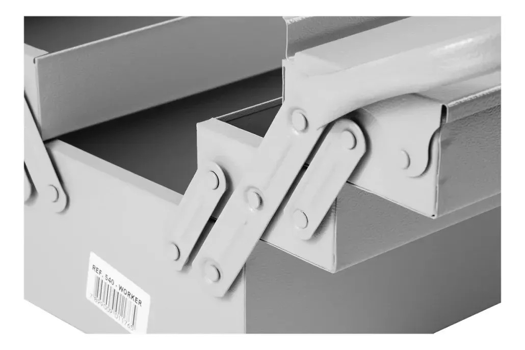 Caixa Ferramentas Metálica Worker 40x20x21cm 5 Gavetas Aço