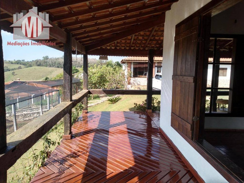 Imagem 22 de 30 de Linda Chácara Com Vista Deslumbrante, Salão De Festas, Casa Com 02 Dormitórios À Venda, 2100 M² Por R$ 600.000 - Zona Rural - Pinhalzinho/sp - Ch0537