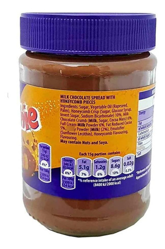 Chocolate Untable Cadbury Crunchie 400 G 14 Oz