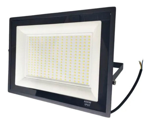 Refletor Led 400w Prova D´água Holofote Branco Frio 6500k Cor da carcaça Preto Cor da luz Branco-frio 110V/220V