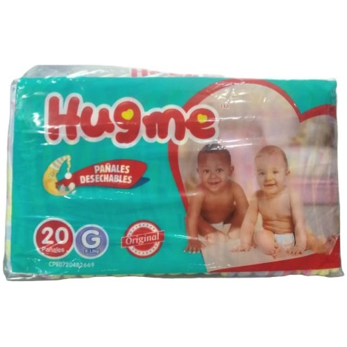 Pañales Desechables Hugme Talla G Bulto 100 