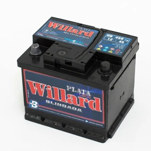 Imagen 1 de 2 de Bateria Willard 45 Amperes 12v Calcio Plata Blindada