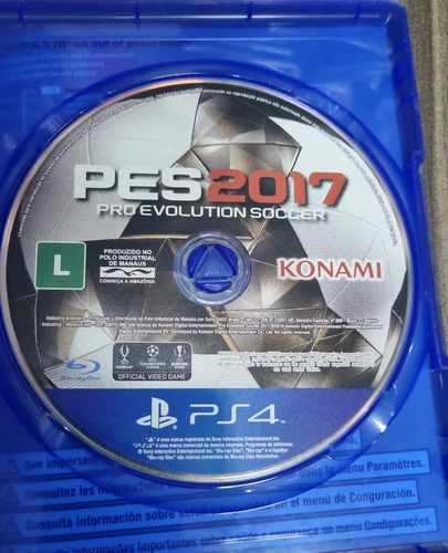 Jogo Ps4 Pes 2017 Midia Fisica (Usado)