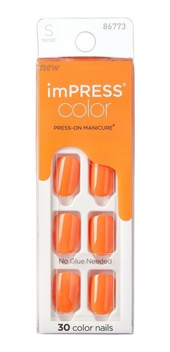 Uñas Impress Color / Press-on - Sweet Mango