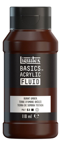 Tinta Acrílica Liquitex Basics Fluid 118ml Burnt Umber