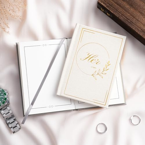 Los Libros De Votos De Boda De U&i Para Él Y Ella, Elegantes