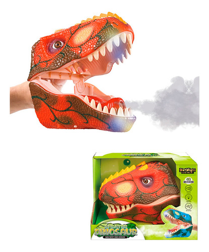 Dinosaurs Figura 21cm Dino Might Guante Titere Con Vapor Luz