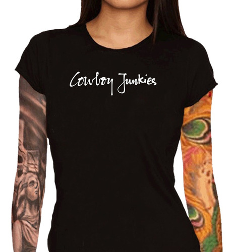 Camiseta Feminina Cowboy Junkies - 100% Algodão