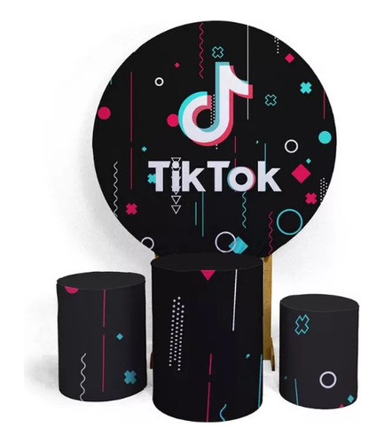 Forro Capa Sublimado 4 Piezas Para Cilindros Y Aro Tik Tok