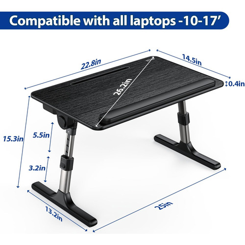 Lt07 - Computadora De Regazo (tamaño Grande), Mesa Aju...