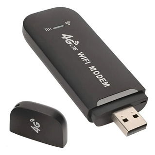 Modem 4g Lte Mini Roteador Wifi Usb Portátil Cor Preto