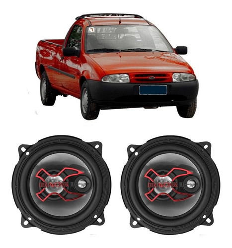 Alto Falante Ford Courier 1996 A 1999 Bravox 100w Rms Kit