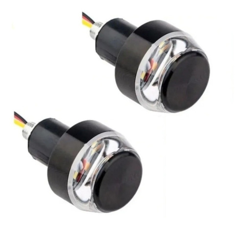 Par Giros Moto Sportbike Led Puntera Manubrio Cafe Racer -xp