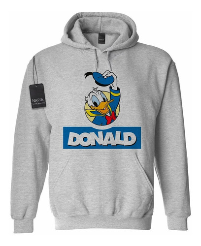 Buzo Canguro Adulto Pato Donald Diseño Art Logo - Pspd6