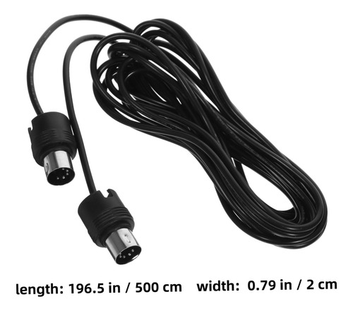 Cable Conector Midi Macho A Macho Para Teclado Sintetizador