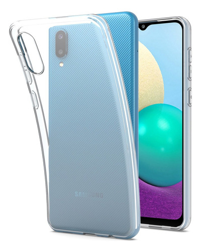 Funda Case Para Samsung A02 Tpu 100% Transparente Antishock