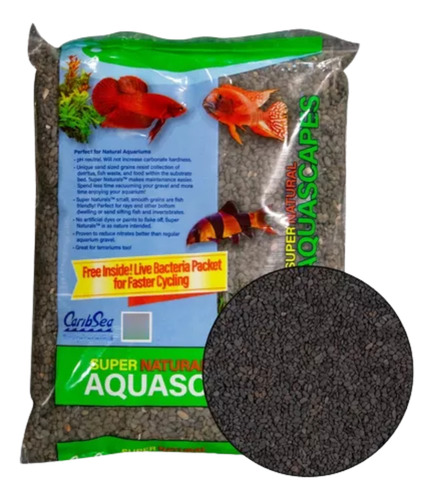 Sustrato Super Natural Midnight River 2,25kg Caribsea Acuari