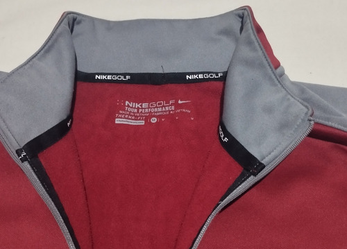 Sudadera Nike Talla M Mediana Color Vino Y Gris (Usado)