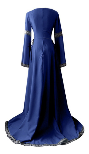 Vestido Mujer Vestido Medieval Renaissance Fit Irregular Lo 