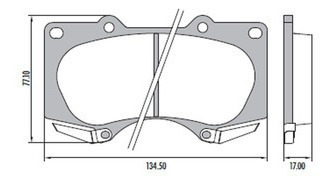 Pastillas De Freno Toyota Hilux Cd Srv 3.0 Delanteras