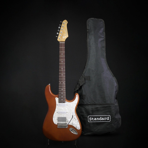 Guitarra Studebaker Skyhawk Strato Hss Ambar C/ Bag
