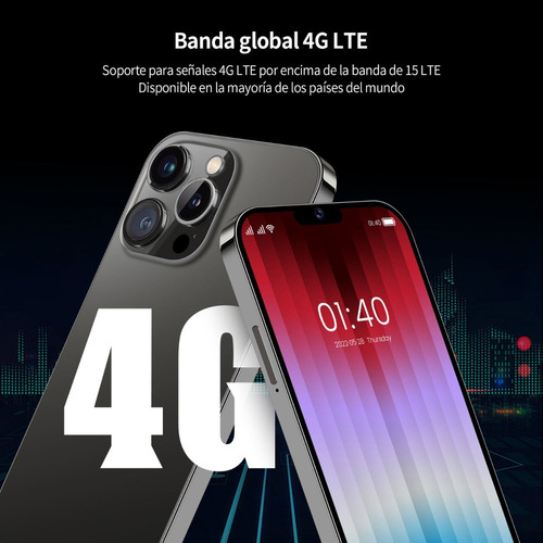 P Celular Android I13 Pro Max Blanco 6.3 En
