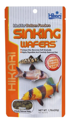 Hikari Sinking Wafers 25g Alimento Para Peces De Fondo