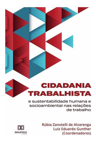 Cidadania Trabalhista E Sustentabilidade Humana E Socioambiental Nas Relações De Trabalho, De Rúbia Zanotelli De Alvarenga. Editorial Editora Dialetica, Tapa Blanda En Portugués