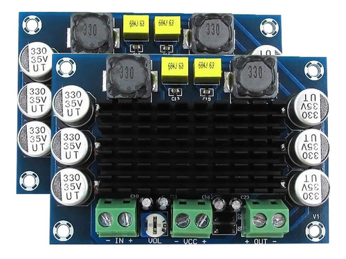 2x Dc 12v-26v Tpa3116 Canal De Amplificador De Potencia