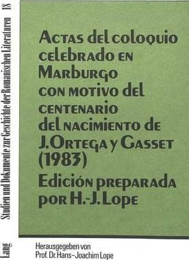 Actas Del Coloquio Celebrado En Marburgo Con Motivo Del C...