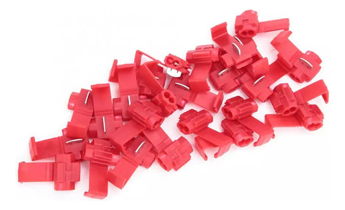 100pçs Conector Derivação Emenda Fios Vermelho 0,5 - 1,5mm