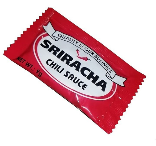 100 Sobres De Salsa Sriracha En Sobres / Sachets 