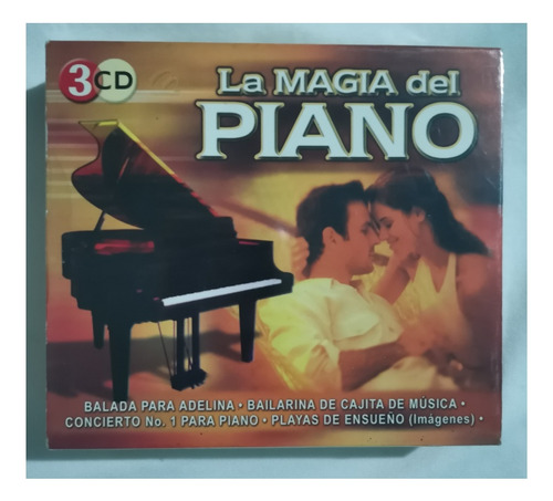 La Magia Del Piano Colección 3 Cd's Originales Sellados Nuev
