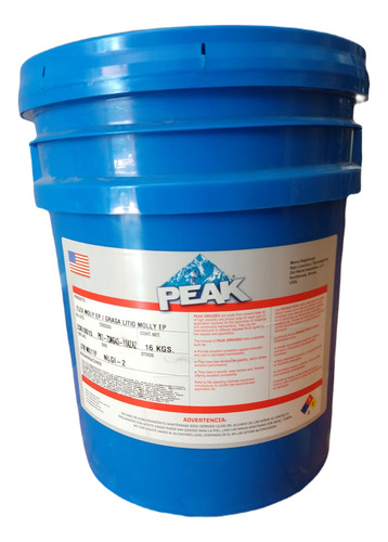 Grasa Litio Nlgi 2 Para Baleros Rodamientos Cubeta De 16 Kg