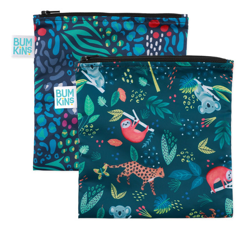 Bumkins Bolsas Reutilizables Para Sándwiches Y Aperitivos,