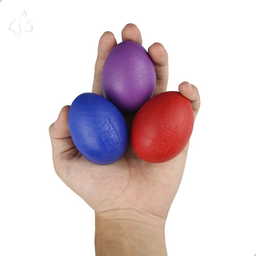 Ovo Brinquedo De Cachorro Borracha Pula Pula Resistente 3uni Cor Azul, Vermelho E Roxo