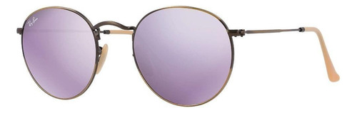 Ray-ban Rb3447 167/4k Round Metal Lila Bronce