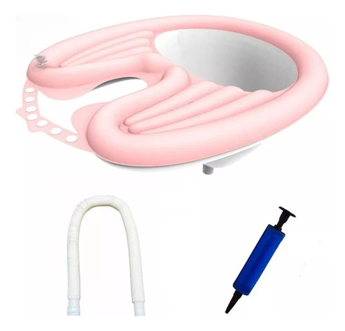 F Bandeja Lavado Cabello Inflable Portátil Champú -