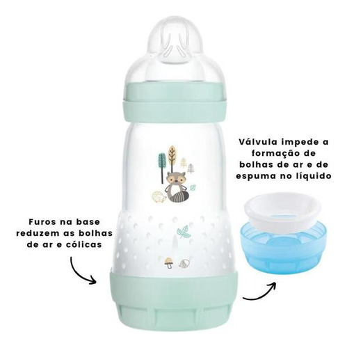 Kit de biberones Easy Start azul de 130 ml y 260 ml - Mam