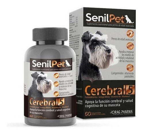 Senilpet Cerebral 5 -  Suplemento Para Perros Raza Pequeña