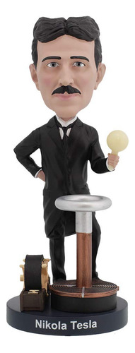 Figura Nikola Tesla Royal Bobbles Realismo Premium Serial Ún