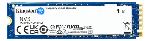 Kit 3 Unidad Estado Solido Ssd Kingstoninterno Snv3s Nv3 1tb