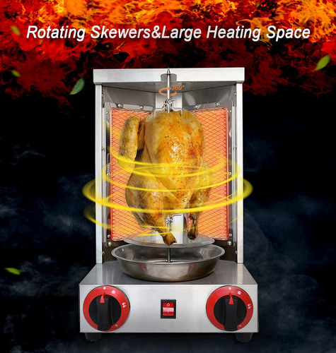 Asador Vertical Gas Li Bai Para Shawarma Y Doner Kebab