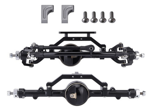 Eje Delantero Y Trasero Cnc Metal D90 Para 1/10 Rc Crawler R