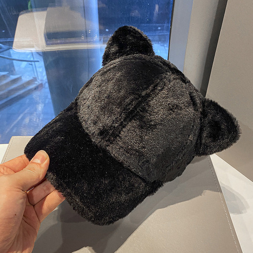 Gorra De Béisbol De Felpa De Moda De Invierno Para Mujer